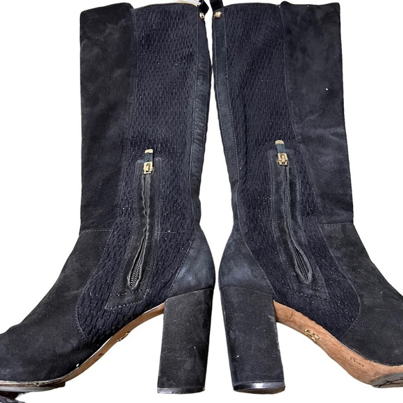 Vince Camuto Signature Black Suede Knee Boots size 7 37 - Picture 9 of 9